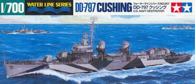 Tamiya model lodi 31907 - USS Destroyer Cushing (Tamiya 1:700)
