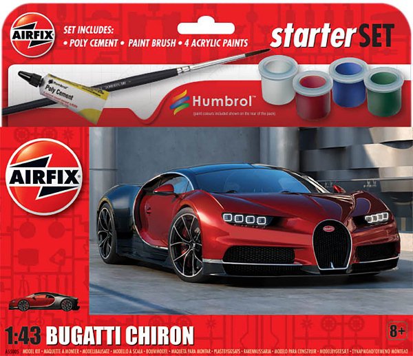 Set Bugatti Chiron (Airfix 1:43)