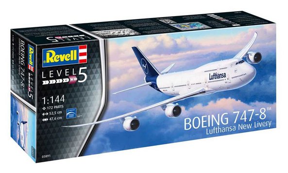 Boeing 747-8 Lufthansa New Livery (Revell 1:144)