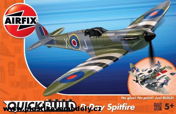 Quick Build letadlo J6045 - D-Day Spitfire (Airfix)