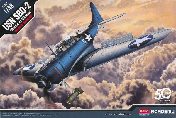 USN SBD-2 Midway (Academy 1:48)