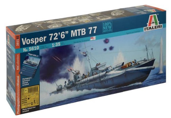 Loď VOSPER 72"6´ MTB 77 (Italeri 1:35)