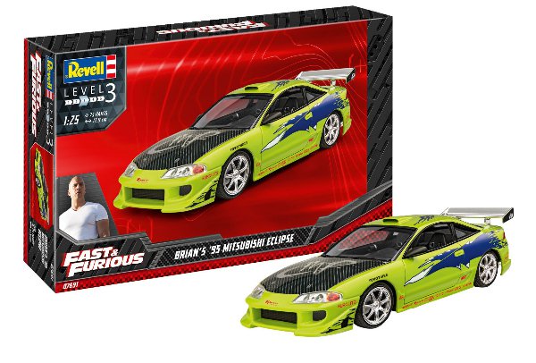 Set Fast & Furious Brian´s 1995 Mitsubishi Eclipse (Revell 1:25)
