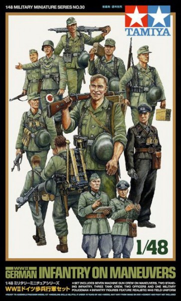 WWII German Infantry On Manuevers (Tamiya 1:48)