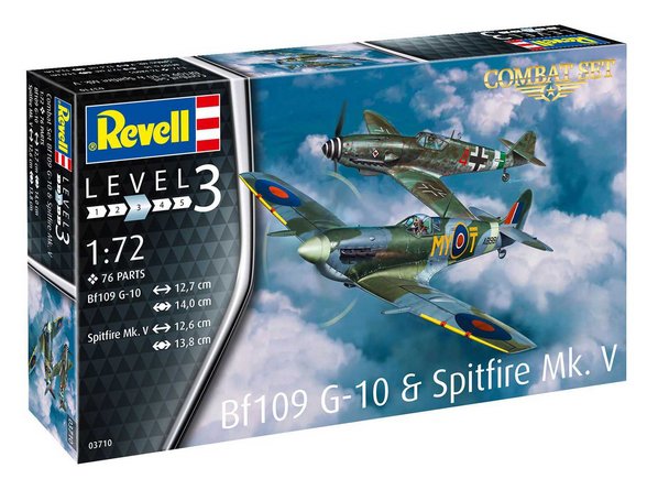 Set Bf109G-10 & Spitfire Mk.V (Revell 1:72)