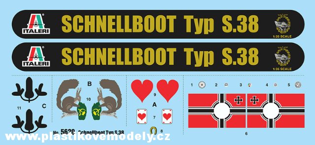SCHNELLBOOT S-38 with Bofors (Italeri 1:35)