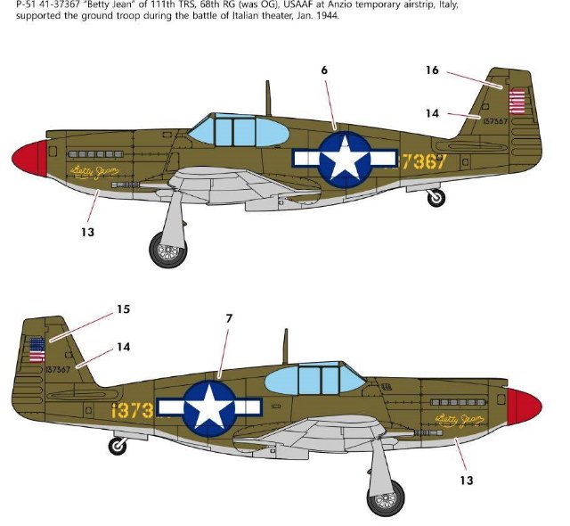 USAAF P-51 North Africa (Academy 1:48)