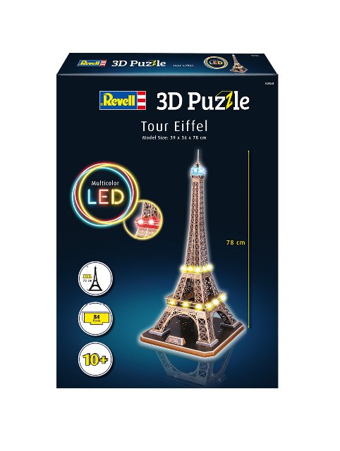 3D Puzzle REVELL - Tour Eiffel (LED Edition)