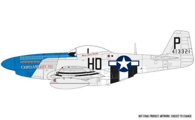 North American P-51D Mustang (Filletless Tails) (Airfix 1:48)