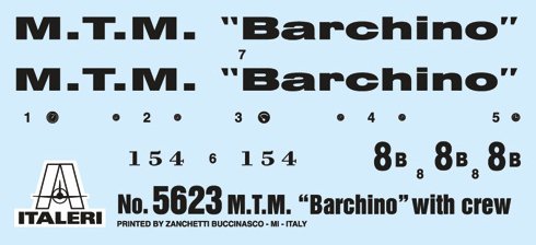 Člun M.T.M. Barchino with crew (Italeri 1:35)