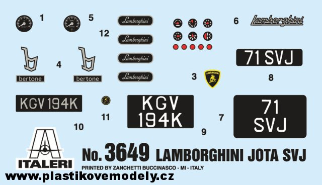 Lamborghini Miura Jota SVJ (Italeri 1:24)
