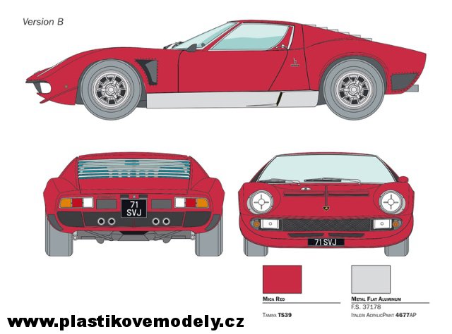 Lamborghini Miura Jota SVJ (Italeri 1:24)