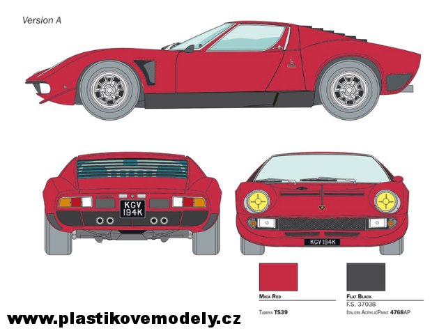 Lamborghini Miura Jota SVJ (Italeri 1:24)