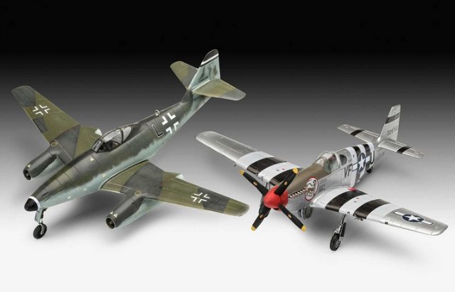 Set letadel Me262 & P-51B (Revell 1:72) 