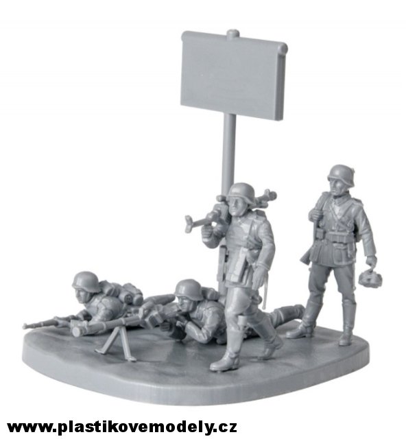Wargames figurky -German Anti Tank Rifle Team (Zvezda 1:72) 