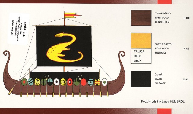 Drakkar Oseberg (Směr 1:180)