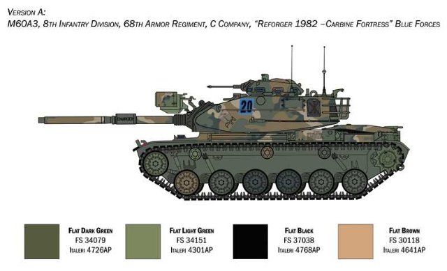 Tank M60A3 (Italeri 1:35)