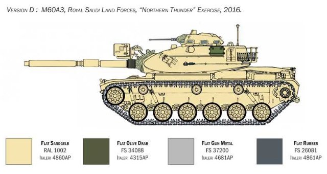 Tank M60A3 (Italeri 1:35)