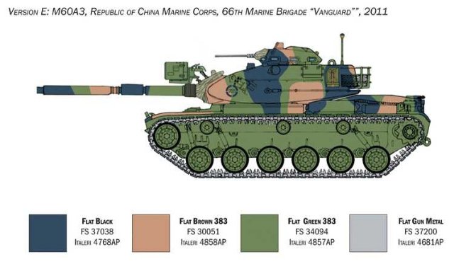 Tank M60A3 (Italeri 1:35)