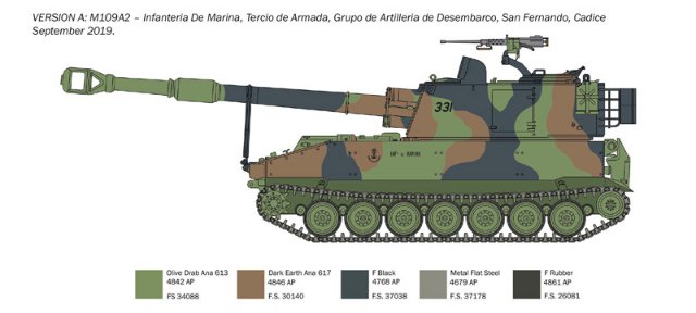 Samohybná houfnice M109-A2-A3-G (Italeri 1:35) 