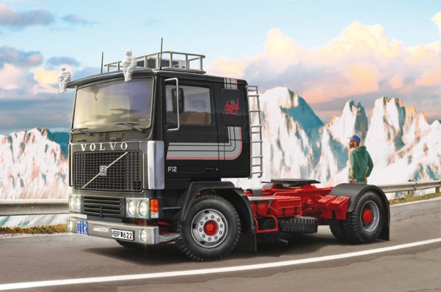 Truck Volvo F-12 Intercooler (Low Roof) with accessories (1:24) 
