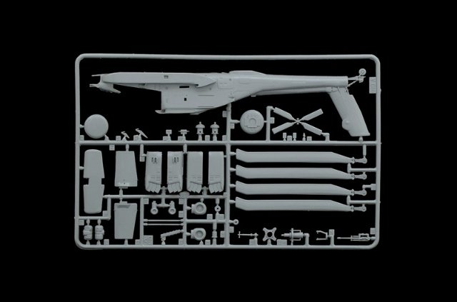 Vrtulník AH-64 D APACHE LONGBOW (Italeri 1:72)