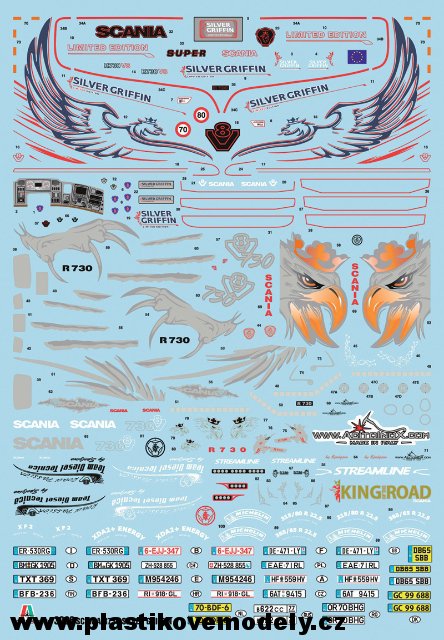 Truck SCANIA R730 STREAMLINE 4x2 (Italeri 1:24)