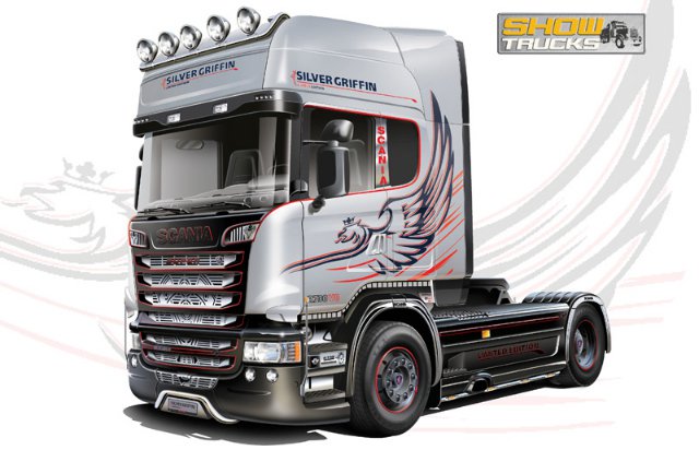 Truck SCANIA R730 STREAMLINE 4x2 (Italeri 1:24)