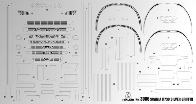 Truck SCANIA R730 STREAMLINE 4x2 (Italeri 1:24)