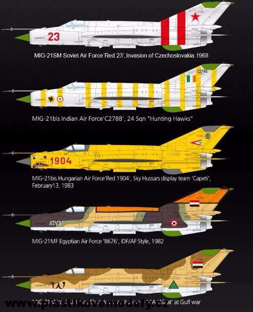 MiG-21 MF Soviet Air Force Export (Academy 1:48) > 1:48