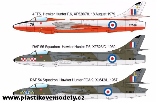 Hunter F.6-FGA.9 RAF+Export (Academy 1:48)
