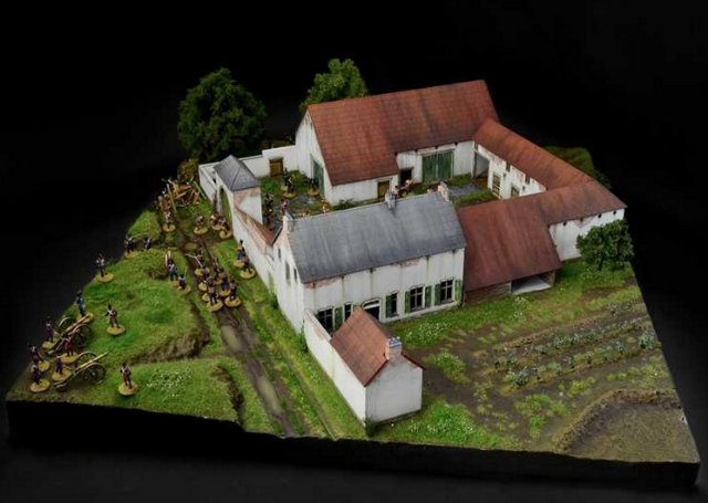 Diorama Waterloo 1815: La Haye Sainte (Italeri 1:72)