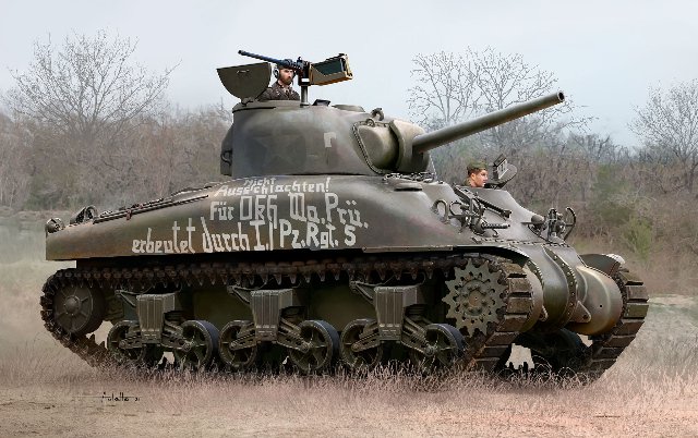 Tank Sherman M4A1 (Revell 1:72)