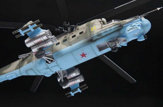 Vrtulník MIL Mi-24P Russ.Attack Helicopter (Zvezda 1:48)