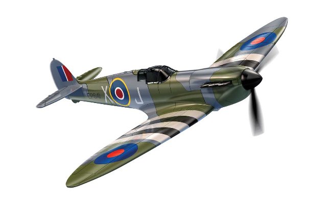Quick Build letadlo J6045 - D-Day Spitfire (Airfix)