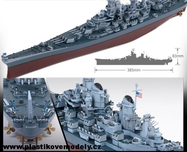 USS Missouri BB-63 (Academy 1:700) > 1:700