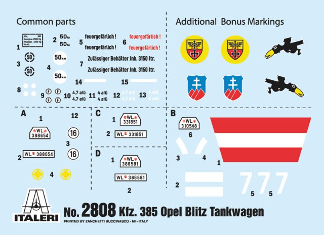 Opel Blitz Tankwagen Kfz. 385 - Battle of Britain 80th Anniversary (1:48) 