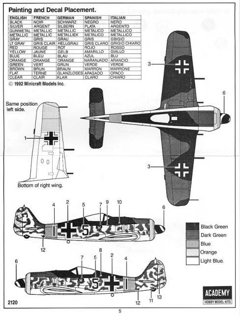 Focke Wulf FW190 A6-8 (Academy 1:72)
