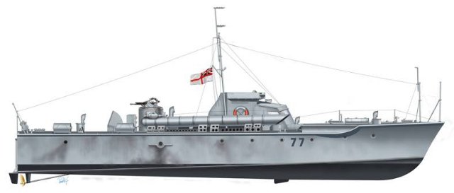 Loď VOSPER 72"6´ MTB 77 (Italeri 1:35)
