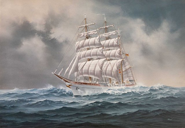 Loď Gorch Fock (Revell 1:350)
