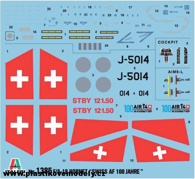 F-A 18 SWISS AIR FORCE (Italeri 1:72) 