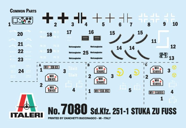 Sd. Kfz. 251-1 Wurfrahmen Stuka zu Fuss (Italeri 1:72)