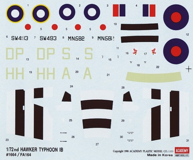 Hawker Typhoon Ib (Academy 1:72) > 1:72
