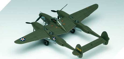 P-38F Lightning Glacier Girl (Academy 1:48)