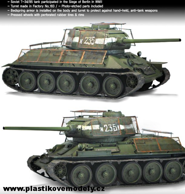 T-34/85 No.183 Factory Berlin 1945 (Academy 1:35)