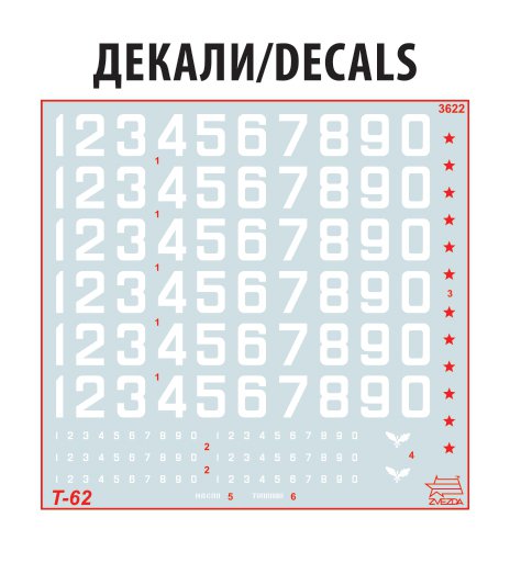 Tank T-62 Soviet Main Battle Tank (Zvezda 1:35)