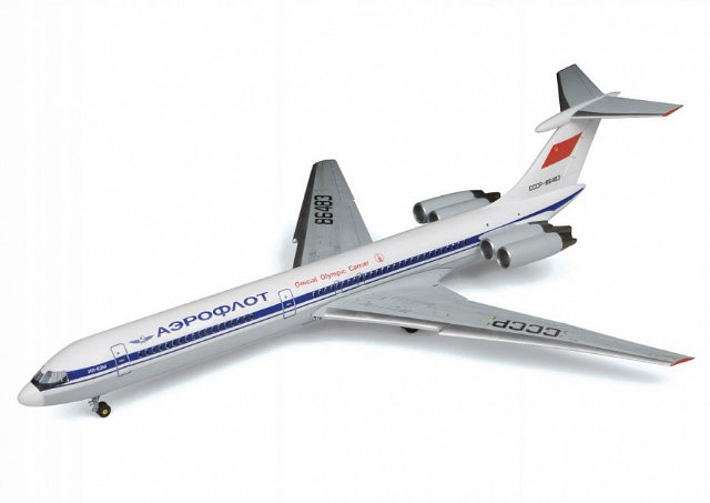 Letadlo Ilyushin IL-62M (Zvezda 1:144)