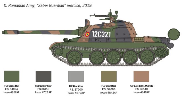 Tank T-55 A (Italeri 1:72)