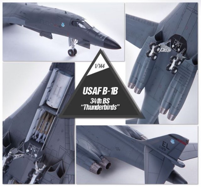 USAF B-1B 34th BS Thunderbirds MCP (Academy 1:144)