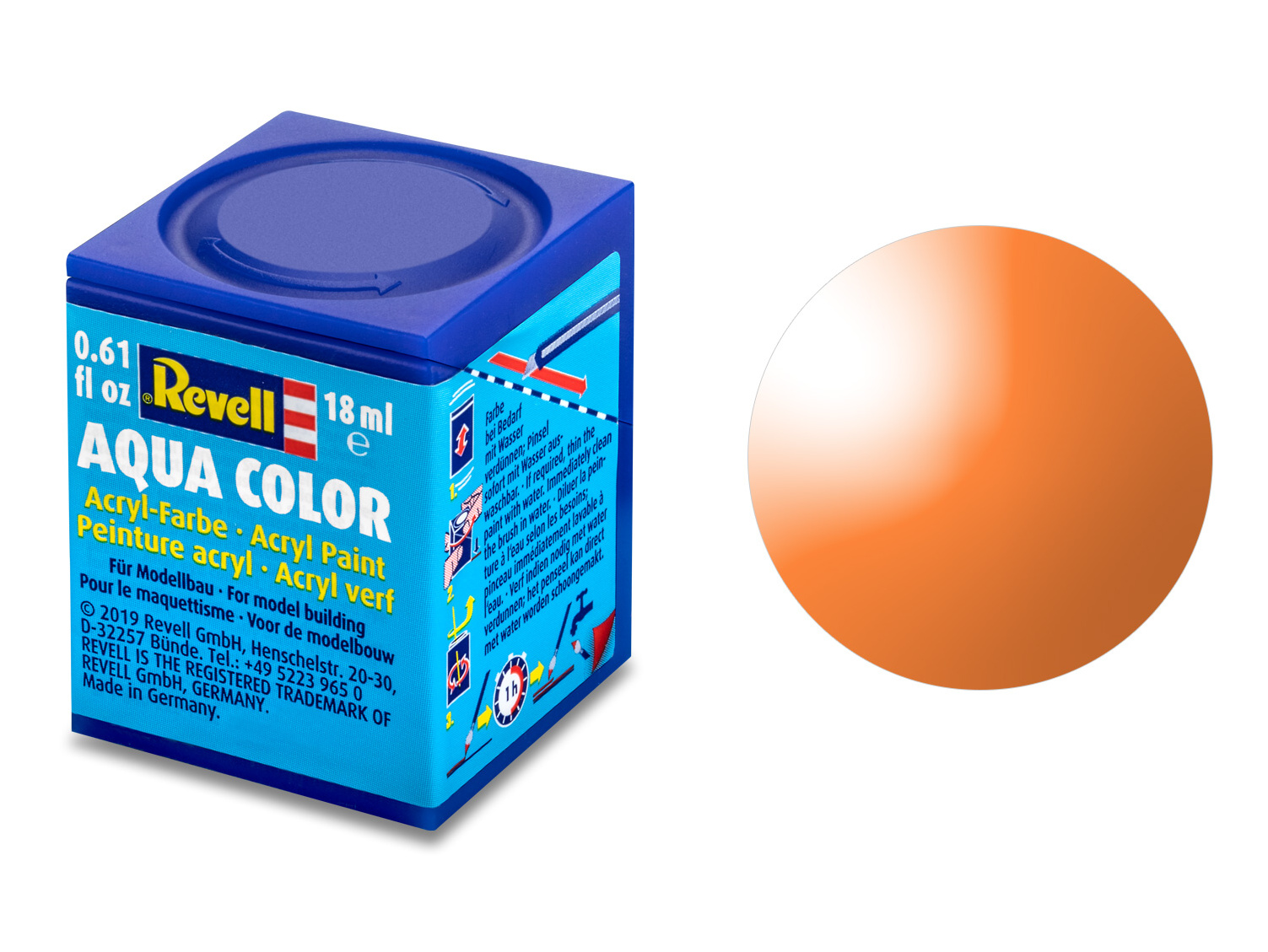 36730 - AQ Oranžová čirá 18ml (Orange) 730